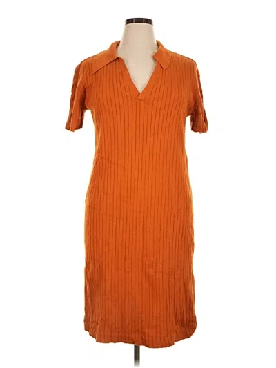 Pre-owned Eloquii Casual Dress In Orange