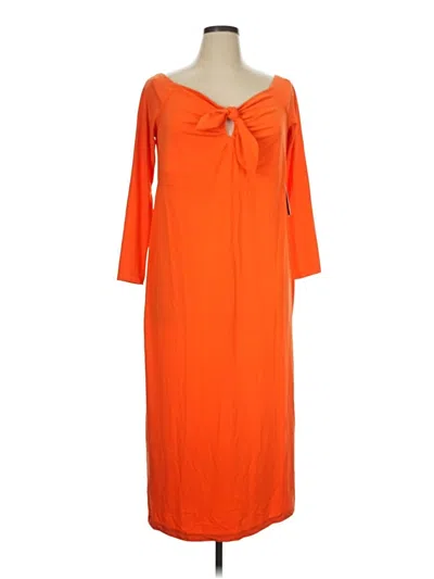 Pre-owned Eloquii Casual Dress In Orange