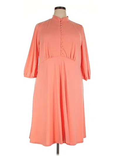 Eloquii Casual Dress In Orange