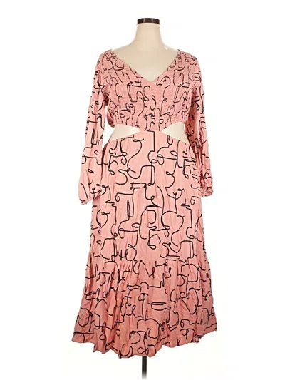Pre-owned Eloquii Casual Dress In Pink
