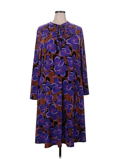Pre-owned Eloquii Casual Dress In Purple