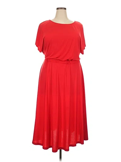Pre-owned Eloquii Casual Dress In Red