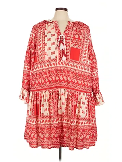 Pre-owned Eloquii Casual Dress In Red