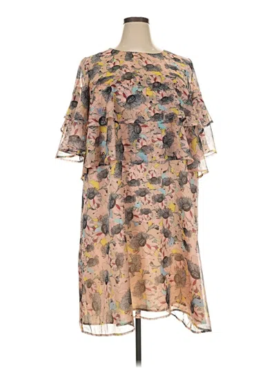 Pre-owned Eloquii Casual Dress In Tan