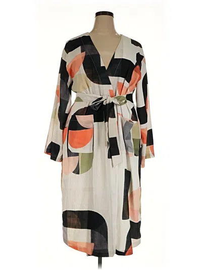 Pre-owned Eloquii Casual Dress In Tan