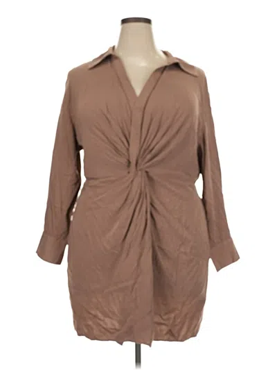 Pre-owned Eloquii Casual Dress In Tan