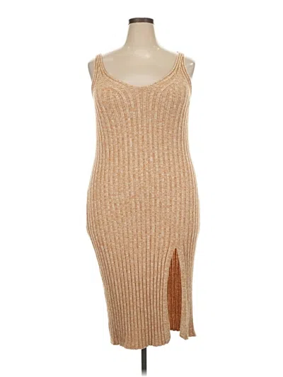 Pre-owned Eloquii Casual Dress In Tan