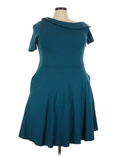 Pre-owned Eloquii Casual Dress In Teal
