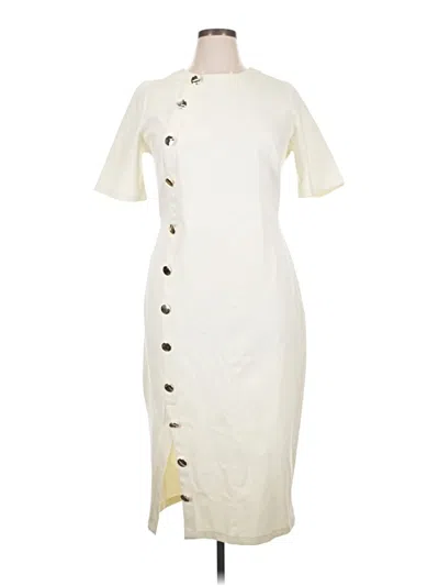 Pre-owned Eloquii Casual Dress In White