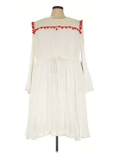 Pre-owned Eloquii Casual Dress In White