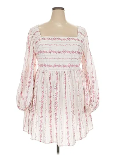 Pre-owned Eloquii Casual Dress In White