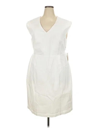 Pre-owned Eloquii Casual Dress In White