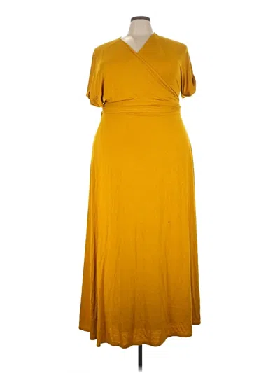 Pre-owned Eloquii Casual Dress In Yellow