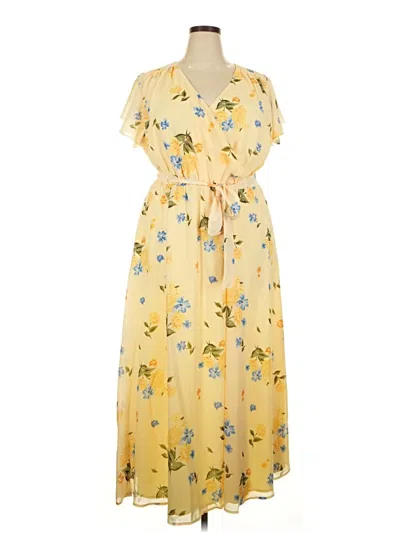 Pre-owned Eloquii Casual Dress In Yellow