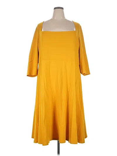 Pre-owned Eloquii Casual Dress In Yellow