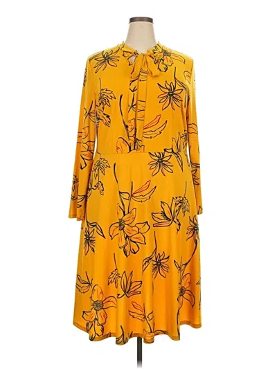 Pre-owned Eloquii Casual Dress In Yellow