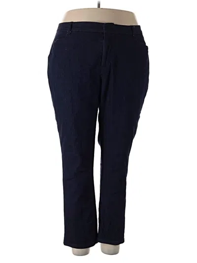 Pre-owned Eloquii Casual Pants In Blue