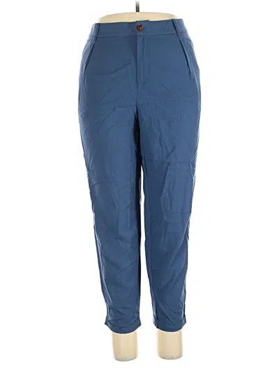 Pre-owned Eloquii Casual Pants In Blue