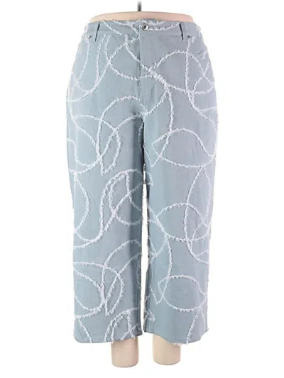 Pre-owned Eloquii Casual Pants In Blue