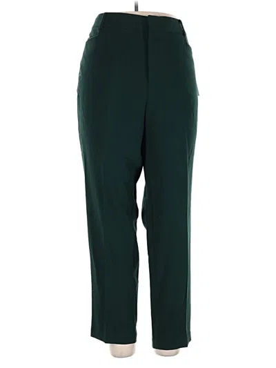Pre-owned Eloquii Casual Pants In Green