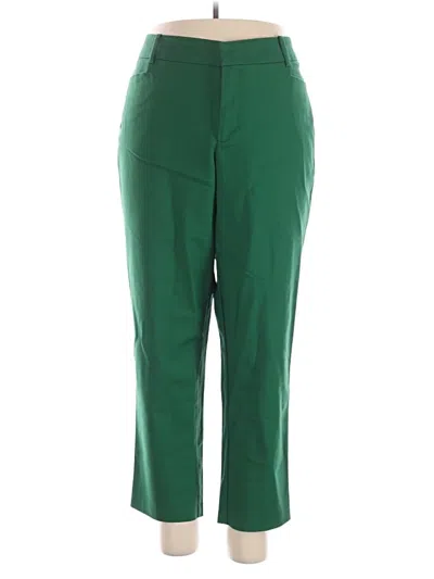 Pre-owned Eloquii Casual Pants In Green