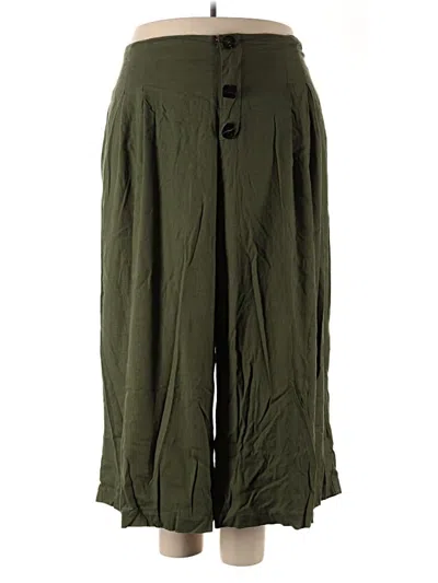 Pre-owned Eloquii Casual Pants In Green