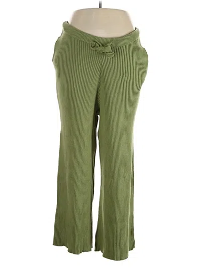 Pre-owned Eloquii Casual Pants In Green