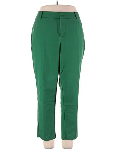 Pre-owned Eloquii Casual Pants In Green