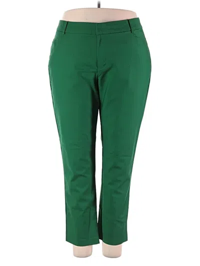 Pre-owned Eloquii Casual Pants In Green