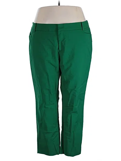 Pre-owned Eloquii Casual Pants In Green