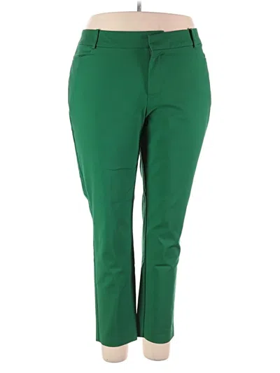 Pre-owned Eloquii Casual Pants In Green