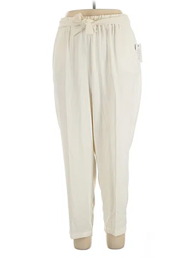 Pre-owned Eloquii Casual Pants In Ivory
