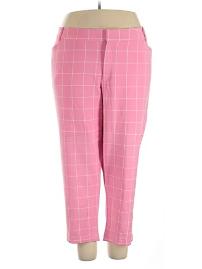 Pre-owned Eloquii Casual Pants In Pink