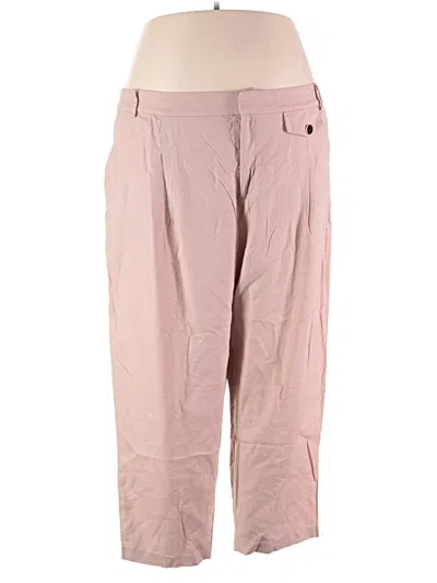 Pre-owned Eloquii Casual Pants In Pink