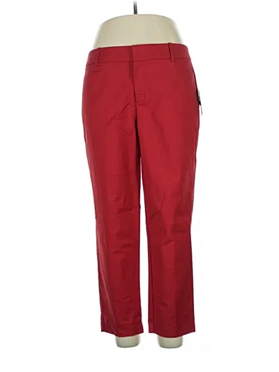 Pre-owned Eloquii Casual Pants In Red