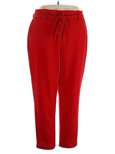 Pre-owned Eloquii Casual Pants In Red