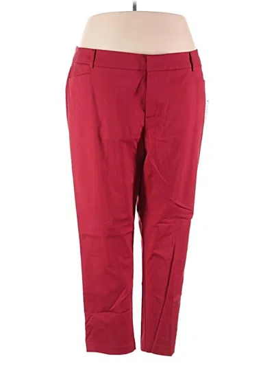 Pre-owned Eloquii Casual Pants In Red