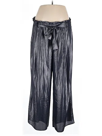 Pre-owned Eloquii Casual Pants In Silver