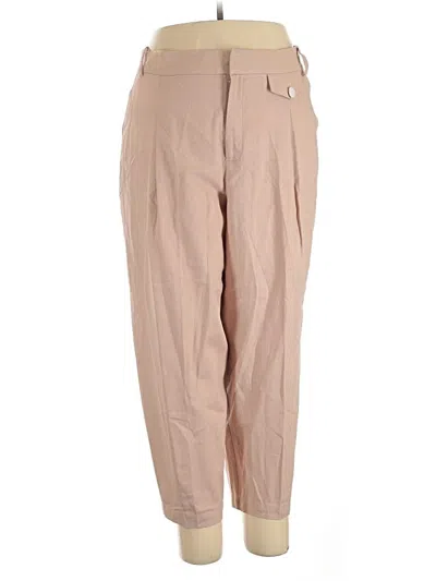 Pre-owned Eloquii Casual Pants In Tan