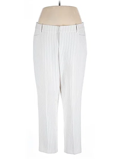 Pre-owned Eloquii Casual Pants In White