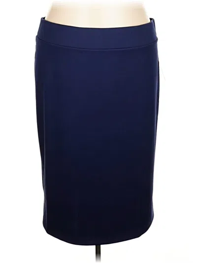 Eloquii Casual Skirt In Blue