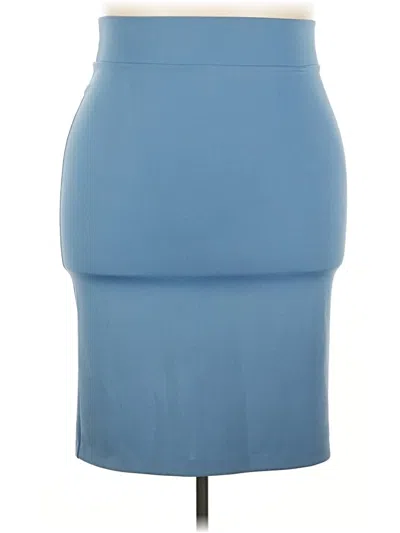 Pre-owned Eloquii Casual Skirt In Blue