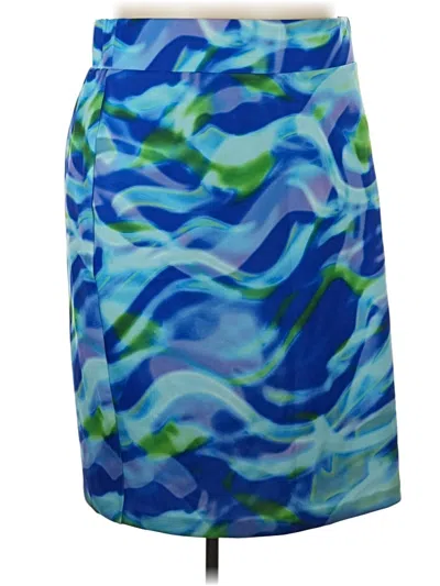 Pre-owned Eloquii Casual Skirt In Blue