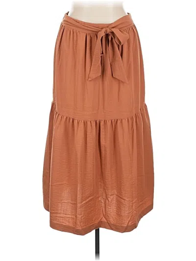 Pre-owned Eloquii Casual Skirt In Brown