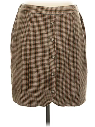 Pre-owned Eloquii Casual Skirt In Brown