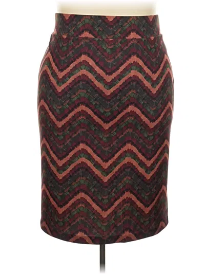 Pre-owned Eloquii Casual Skirt In Burgundy