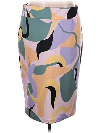 Pre-owned Eloquii Casual Skirt In Green