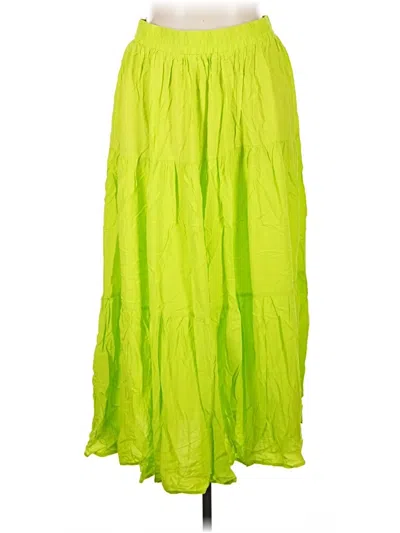 Pre-owned Eloquii Casual Skirt In Green