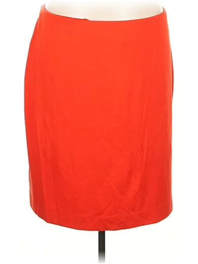 Pre-owned Eloquii Casual Skirt In Orange