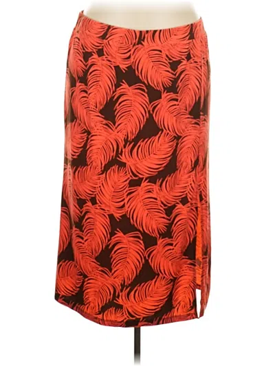 Pre-owned Eloquii Casual Skirt In Orange